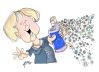 Cartoon: EU-Merkel (small) by Dragan tagged eu merkel