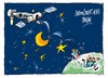 Cartoon: Falcon 9-aterrizaje duro (small) by Dragan tagged falcon,aterrizaje,space,iss,tecnica,cartoon