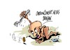 Cartoon: hambre-FAO (small) by Dragan tagged hambre,fao,onu,objetivos,de,desarrollo,del,milenio,politics,cartoon