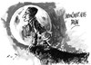 Cartoon: Hermann Hesse-lobo (small) by Dragan tagged hermann,hesse,el,lobo,estepario,siddhartha,cartoon