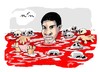 Cartoon: Idelphonse Nizeyimana (small) by Dragan tagged idelphonse,nizeyimana,ruanda