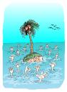 Cartoon: isla (small) by Dragan tagged isla