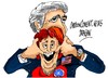 Cartoon: John Kerry-Catherine Ashton (small) by Dragan tagged john,kerry,catherine,ashton,la,risa,union,europea,ue,estados,unidos,eeuu,nato,ukraina,politics,cartoon