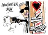 Cartoon: Karl Lagerfeld-sembrando polemic (small) by Dragan tagged karl,lagerfeld