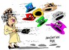 Cartoon: La reina Isabel II de Inglaterra (small) by Dragan tagged la,reina,isabel,ii,de,inglaterra