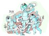 Cartoon: Laocoonte y sus hijos (small) by Dragan tagged laocoonte,grecia