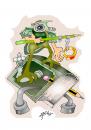 Cartoon: libro 3 (small) by Dragan tagged libro