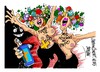 Cartoon: Madrid-Femen (small) by Dragan tagged madrid,femen,movimiento,feminista,abortos,iglesia,catolica,relogion,cartoon