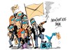 Cartoon: Mariano Rajoy-bandera (small) by Dragan tagged mariano,rajoy,partido,popular,pp,spain,gobierno,corrupcion,politics,cartoon
