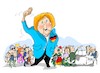 Cartoon: Merkel se va (small) by Dragan tagged angela,merkel