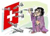 Cartoon: Muamar Gadafi (small) by Dragan tagged muamar gadafi suiza guerra santa yihad politics cartoon