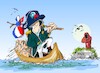 Cartoon: Napoleon Bonaparta-1814 (small) by Dragan tagged napoleon,bonaparta