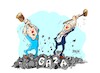 Cartoon: Netanyahu-Biden-GAZA (small) by Dragan tagged netanyahu,biden,gaza
