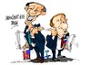 Cartoon: Obama-Putin-?culpable? (small) by Dragan tagged barack,obama,vladimir,putin,mh,17,rusia,eeuu,politics,cartoon