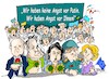 Cartoon: Pancartas-en Alemania (small) by Dragan tagged alemania,olaf,scholz,robert,habeck,annalena,baerbock,boris,pistorius,ursula,von,der,leyen