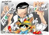 Cartoon: periodico El Mundo-calumnias (small) by Dragan tagged pedro,jota,ramirez,el,mundo,periodico,artur,mas,tribunal,superior,de,justicia,fiscalia,cataluna,politics,cartoon