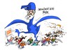 Cartoon: Rajoy Birdman-Ciudadans (small) by Dragan tagged mariano,rajoy,partido,popular,pp,ciudadans,albert,rivera,politics,cartoon