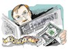 Cartoon: Robert Zoellick (small) by Dragan tagged robert,zoellick,banco,mundial,crisis,politics