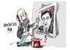 Cartoon: Rubalcaba-Mario Draghi (small) by Dragan tagged alfredo,perez,rubalcaba,mario,draghi,banco,central,europeo,bce,spain,socialistas,roma,partido,democratico,italia,politics,carton