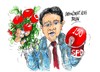 Cartoon: Sigmar Gabriel-SPD-150 anos (small) by Dragan tagged sigmar,gabriel,socialdemocracia,spd,150,anos,aniversario,cartoon