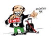 Cartoon: Silvio Berlusconi-la vuelta (small) by Dragan tagged silvio,berlusconi,italia,elecciones,union,europea,ue,politics,cartoon