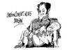 Cartoon: Simon Bolivar-Hugo Chavez (small) by Dragan tagged simon,bolivar,hugo,chavez,venezuela,politic,cartoon