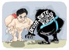 Cartoon: SUMO (small) by Dragan tagged yukio hatoyama japon politics