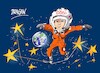 Cartoon: Valentina Tereshkova-16.06.1963 (small) by Dragan tagged valentina,tereshkova
