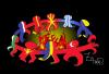 Cartoon: dancing around an open fire (small) by johnxag tagged dancing,fire,balkans,nationalism