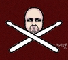 Cartoon: drummer trade mark (small) by johnxag tagged johnxag drum logo trade mark sign