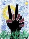 Cartoon: give peace a chance (small) by johnxag tagged johnxag earth peace love people