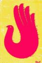 Cartoon: peace bird (small) by johnxag tagged peace bird pigeon fire