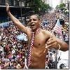 Cartoon: OBAM FUN IN RIO DE JANEIRO (small) by diegoviana tagged obama