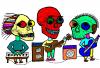 Cartoon: Bonehead band (small) by Rudd Young tagged ruddyoung,boneheads,goggles