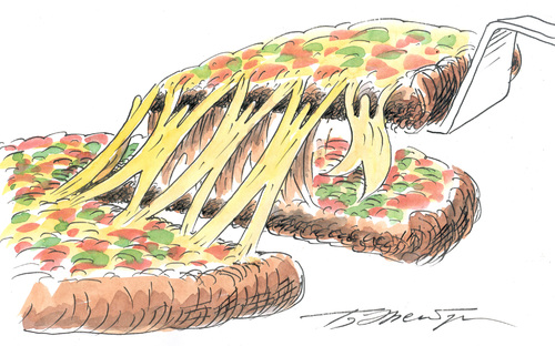 Cartoon: PIZZA (medium) by ErenburgBoris tagged pizzapitch