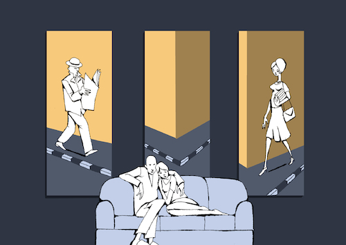 Cartoon: 3 Piece Wall Art... (medium) by berk-olgun tagged piece,wall,art