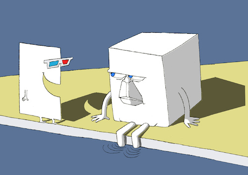 Cartoon: 3D Glasses... (medium) by berk-olgun tagged 3d,glasses