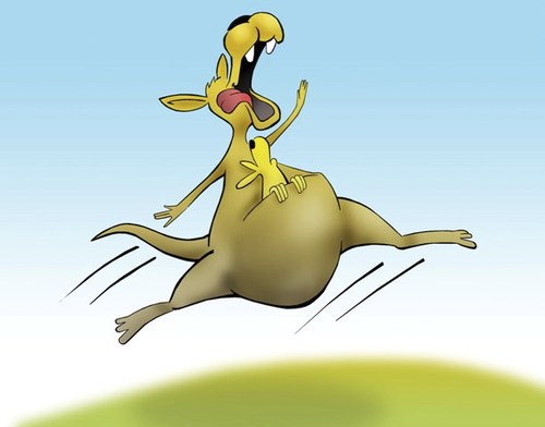Cartoon: Air-Kangaroos.. (medium) by berk-olgun tagged air,kangaroos