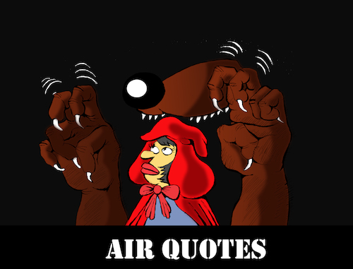 Cartoon: Air Quotes... (medium) by berk-olgun tagged air,quotes