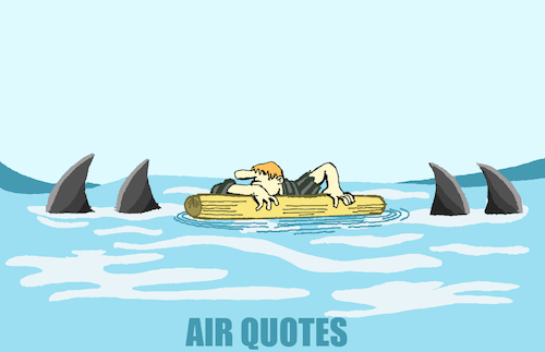 Cartoon: Air Quotes... (medium) by berk-olgun tagged air,quotes