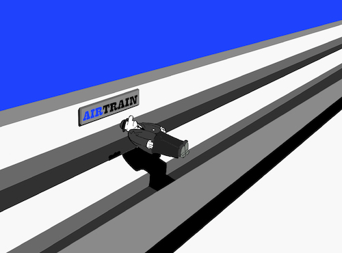 Cartoon: Airtrain... (medium) by berk-olgun tagged airtrain