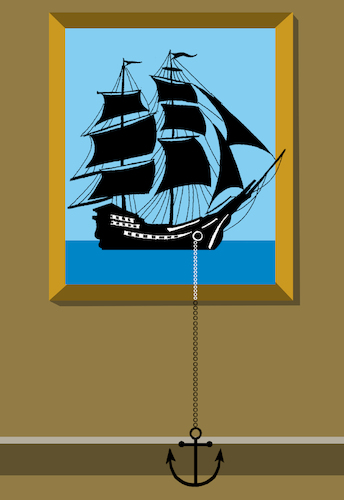 Cartoon: Anchor... (medium) by berk-olgun tagged anchor