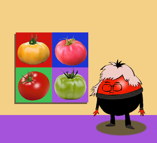 Cartoon: Andy Tomato Warhol... (medium) by berk-olgun tagged andy,tomato,warhol