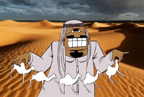 Cartoon: Arabian Game... (medium) by berk-olgun tagged arabian,game