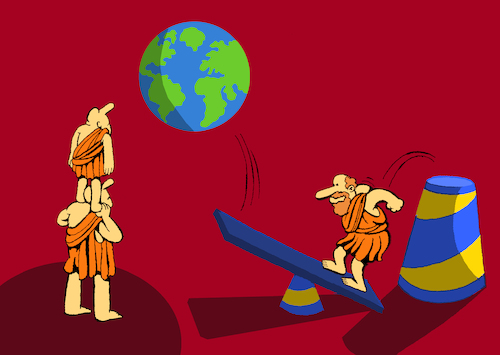 Cartoon: Archimedes... (medium) by berk-olgun tagged archimedes