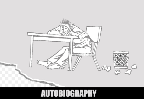 Cartoon: Autobiography... (medium) by berk-olgun tagged autobiography