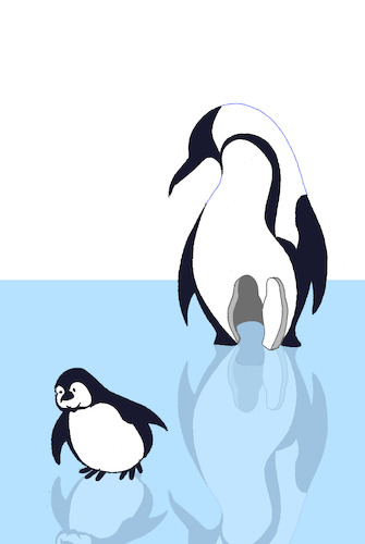 Cartoon: Baby Penguin... (medium) by berk-olgun tagged baby,penguin