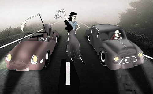 Cartoon: BAD LOVE.. (medium) by berk-olgun tagged bad,love