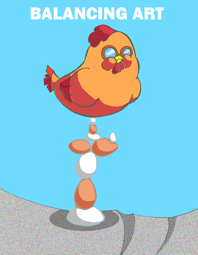 Cartoon: Balancing Art... (medium) by berk-olgun tagged balancing,art