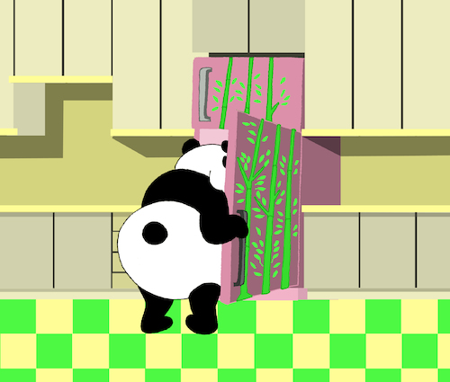 Cartoon: Bamboo Magnet... (medium) by berk-olgun tagged bamboo,magnet